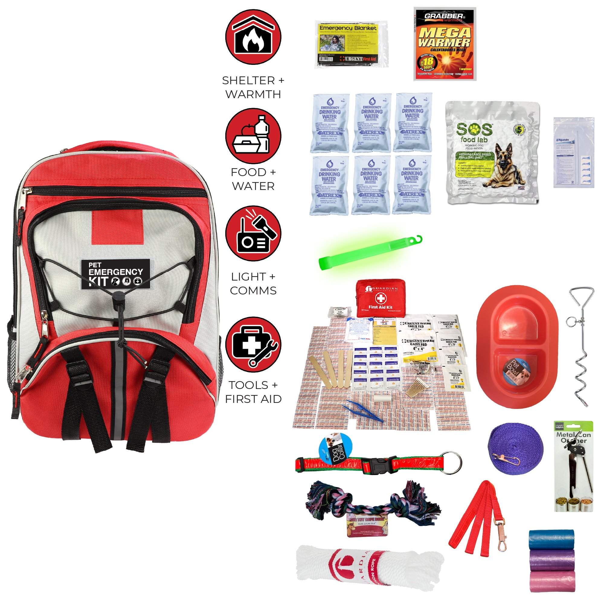 deluxe-dog-survival-kit-contents-layout